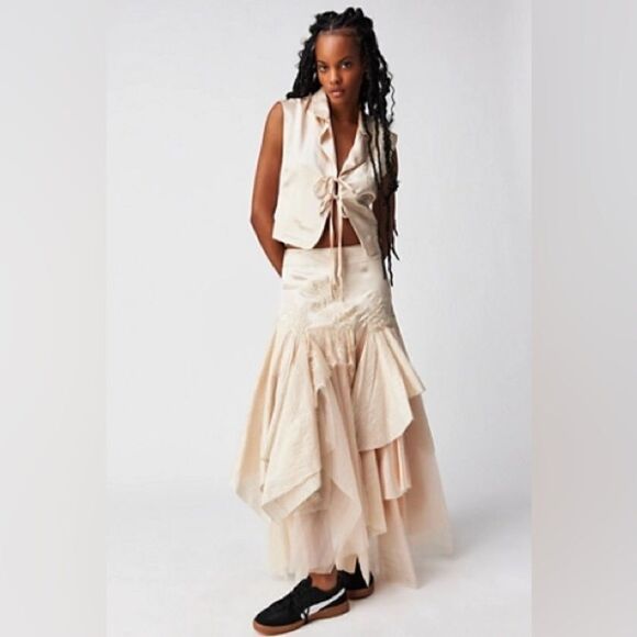 Free People Nigel Preston Romantic Skirt Set/ size M - Picture 1 of 8